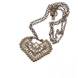 Banana Republic Goldtone and Rhinestone Boho Necklace